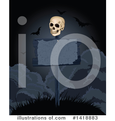 Skull Clipart #1418883 by Pushkin