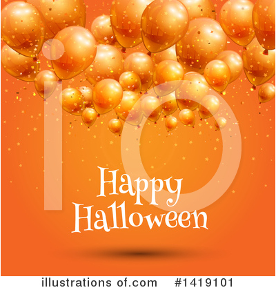 Balloons Clipart #1419101 by KJ Pargeter