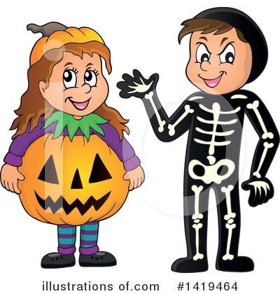 Royalty-Free (RF) Halloween Clipart Illustration by visekart - Stock Sample #1419464