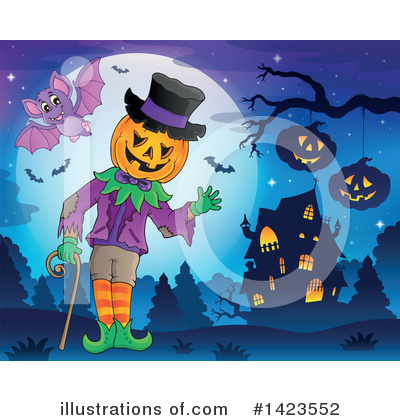 Royalty-Free (RF) Halloween Clipart Illustration by visekart - Stock Sample #1423552