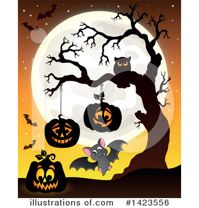 Royalty-Free (RF) Halloween Clipart Illustration by visekart - Stock Sample #1423556
