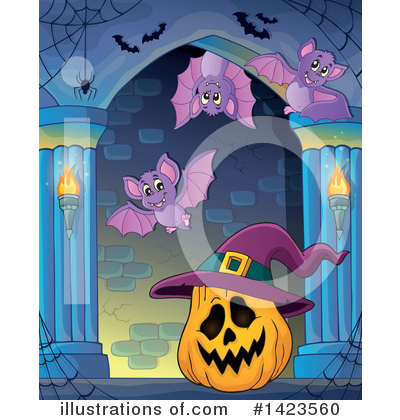 Royalty-Free (RF) Halloween Clipart Illustration by visekart - Stock Sample #1423560