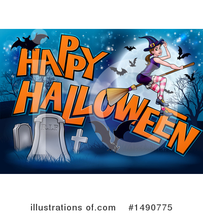 Royalty-Free (RF) Halloween Clipart Illustration by AtStockIllustration - Stock Sample #1490775