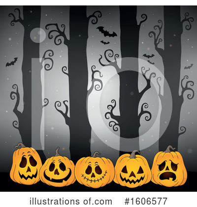 Royalty-Free (RF) Halloween Clipart Illustration by visekart - Stock Sample #1606577