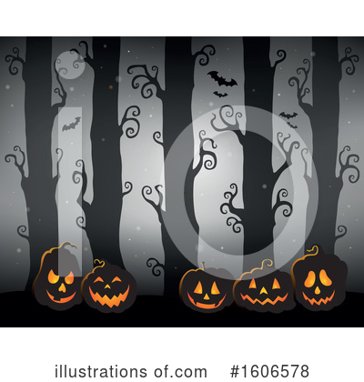 Royalty-Free (RF) Halloween Clipart Illustration by visekart - Stock Sample #1606578