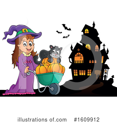 Royalty-Free (RF) Halloween Clipart Illustration by visekart - Stock Sample #1609912
