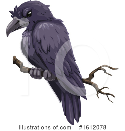 Crow Clipart #1612078 by Vector Tradition SM