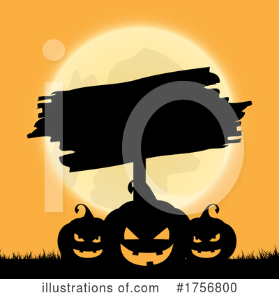 Halloween Pumpkins Clipart #1756800 by KJ Pargeter