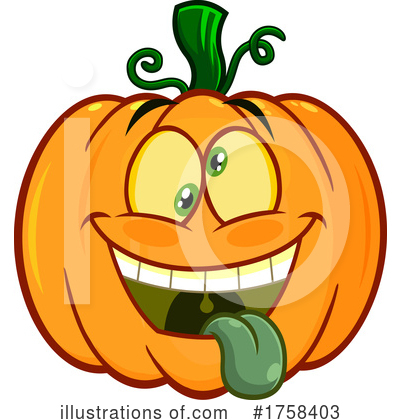 Halloween Pumpkin Clipart #1758403 by Hit Toon