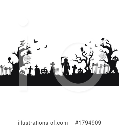 Royalty-Free (RF) Halloween Clipart Illustration by Vector Tradition SM - Stock Sample #1794909