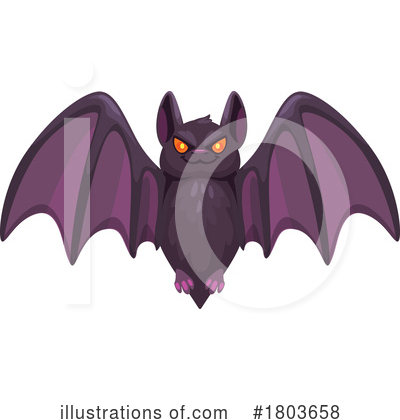 Flying Bats Clipart #1803658 by Vector Tradition SM
