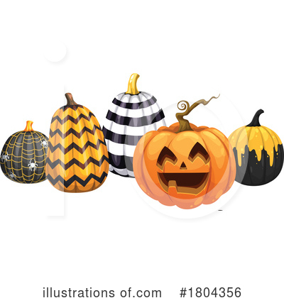 Halloween Pumpkin Clipart #1804356 by Vector Tradition SM
