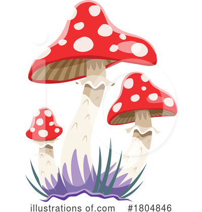 Mushrooms Clipart #1804846 by Vector Tradition SM