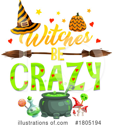 Witch Hat Clipart #1805194 by Vector Tradition SM