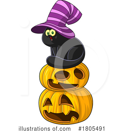 Royalty-Free (RF) Halloween Clipart Illustration by Hit Toon - Stock Sample #1805491