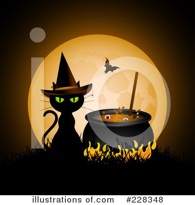 Royalty-Free (RF) Halloween Clipart Illustration by elaineitalia - Stock Sample #228348
