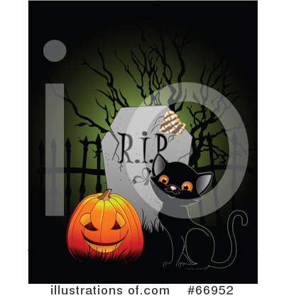 Royalty-Free (RF) Halloween Clipart Illustration by Pushkin - Stock Sample #66952