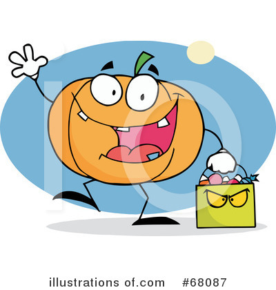 Pumpkin Character Clipart #68087 by Hit Toon