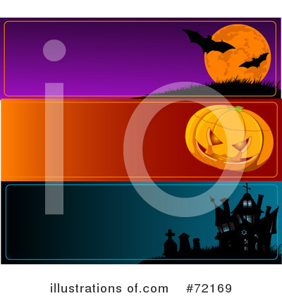 Royalty-Free (RF) Halloween Clipart Illustration by Pushkin - Stock Sample #72169