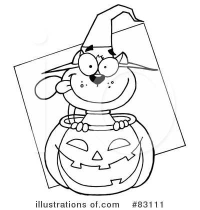 Witchs Cat Clipart #83111 by Hit Toon