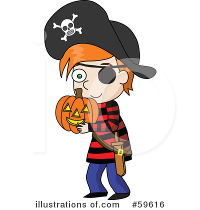 Royalty-Free (RF) Halloween Costume Clipart Illustration by Rosie Piter - Stock Sample #59616