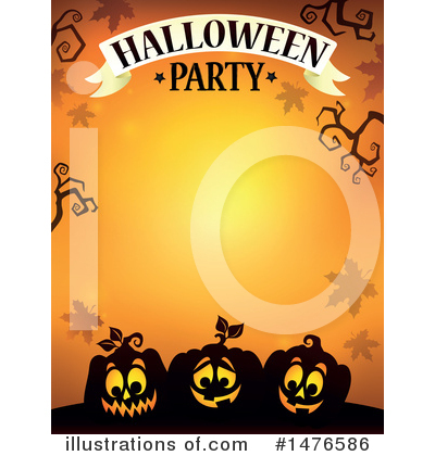 Halloween Party Clipart #1476586 by visekart