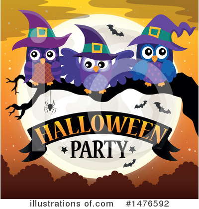 Royalty-Free (RF) Halloween Party Clipart Illustration by visekart - Stock Sample #1476592
