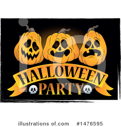 Halloween Party Clipart #1476595 by visekart