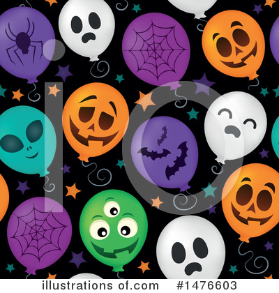 Halloween Balloons Clipart #1476603 by visekart