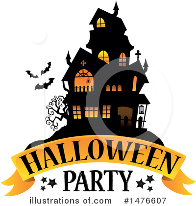 Royalty-Free (RF) Halloween Party Clipart Illustration by visekart - Stock Sample #1476607