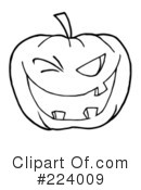 Halloween Pumpkin Clipart #224009 by Hit Toon