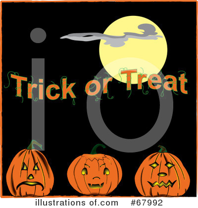 Royalty-Free (RF) Halloween Pumpkin Clipart Illustration by Pams Clipart - Stock Sample #67992
