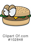 Hamburger Clipart #102848 by Cory Thoman