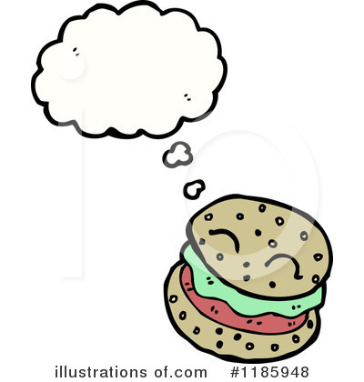 Royalty-Free (RF) Hamburger Clipart Illustration by lineartestpilot - Stock Sample #1185948