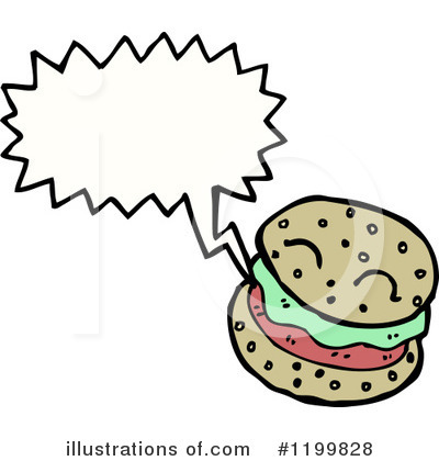 Royalty-Free (RF) Hamburger Clipart Illustration by lineartestpilot - Stock Sample #1199828