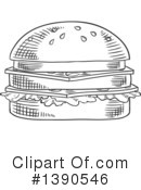 Hamburger Clipart #1390546 by Vector Tradition SM