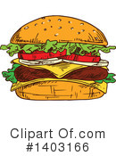 Hamburger Clipart #1403166 by Vector Tradition SM