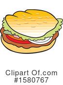 Hamburger Clipart #1580767 by Johnny Sajem