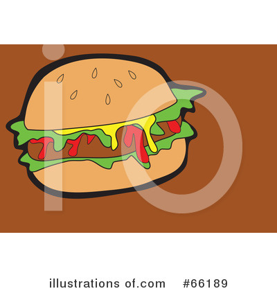 Royalty-Free (RF) Hamburger Clipart Illustration by Prawny - Stock Sample #66189