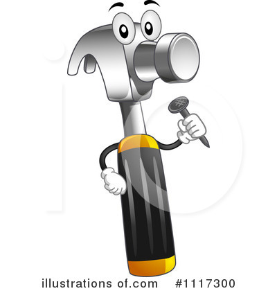 Royalty-Free (RF) Hammer Clipart Illustration by BNP Design Studio - Stock Sample #1117300