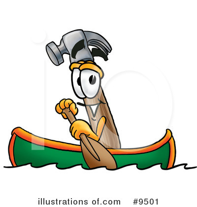 Hammer Clipart #9501 by Mascot Junction