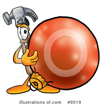 Hammer Clipart #9519 by Mascot Junction