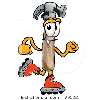 Hammer Clipart #9522 by Mascot Junction