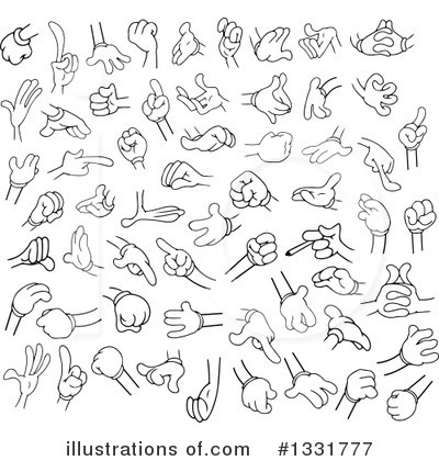 Hands Clipart #1331777 by Liron Peer