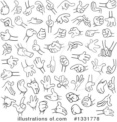 Hands Clipart #1331778 by Liron Peer