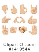 Hand Clipart #1419544 by AtStockIllustration