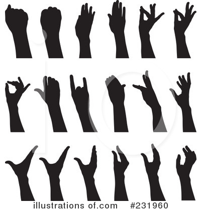 Royalty-Free (RF) Hand Gesture Clipart Illustration by Frisko - Stock Sample #231960