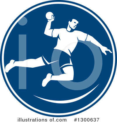 Royalty-Free (RF) Handball Clipart Illustration by patrimonio - Stock Sample #1300637