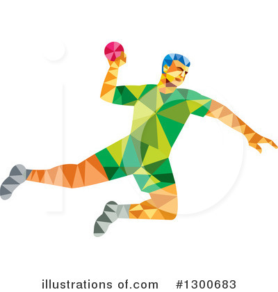 Royalty-Free (RF) Handball Clipart Illustration by patrimonio - Stock Sample #1300683