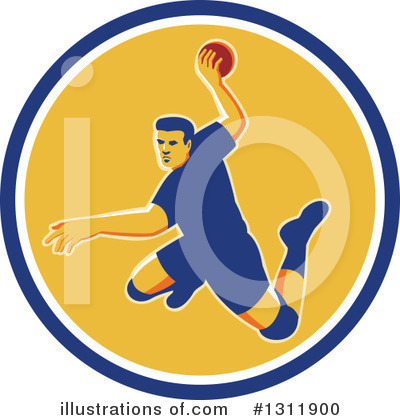 Handball Clipart #1311900 by patrimonio